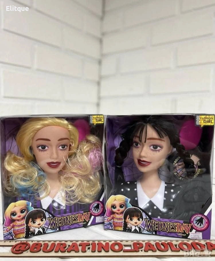 Торс на кукла за оформяне на прически с гребен – Глава за коса и грим, снимка 1