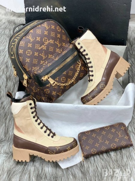 Дамска раница портфейл и боти Louis Vuitton код 13, снимка 1