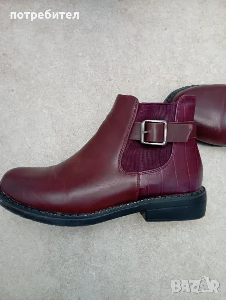 Боти в цвят бордо, снимка 1