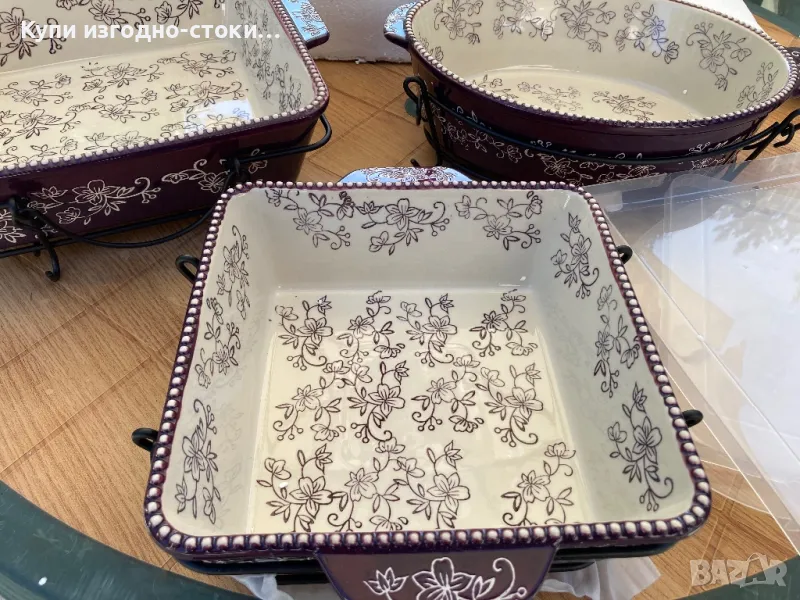 Стилен порцеланов комплект за сервиране, снимка 1