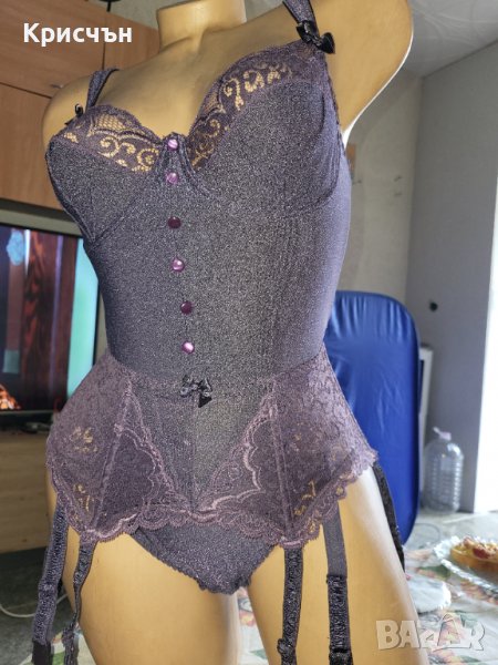 Боди Бикина с жартиери  8 броя . AUBADE  75B /м  производство Франция , снимка 1