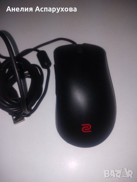 Мишка ZOWIE EC3-C, оптична (3200 dpi), USB, гейминг, черна, снимка 1