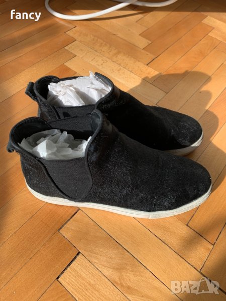 Боти Zara - естествена кожа с косъм, снимка 1