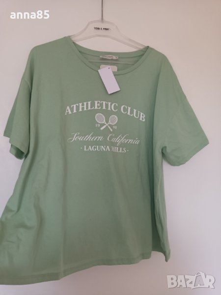 2ХЛ Тениска цвят мента Athletic club, снимка 1