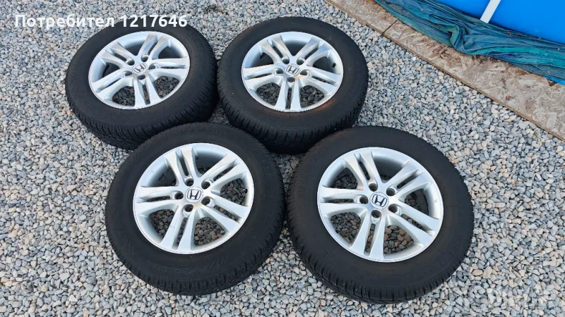 Лизинг TBi 17''Cr-v 225 65 17 Джанти+Гуми DUNLOP DOT3115 Honda, снимка 1