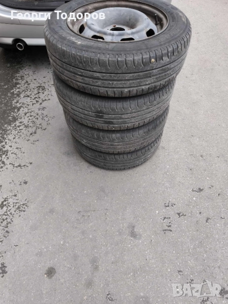 4бр.Гуми Мишелин летни 185/65/15 6 мм, с джанти, снимка 1