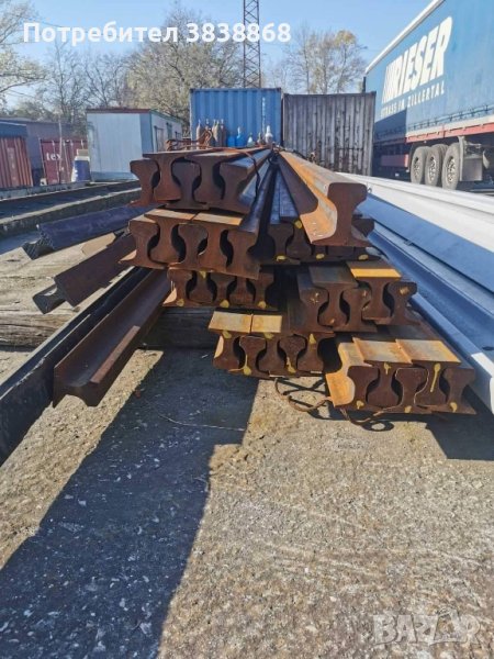 ЖП Релси S49 , Р-18 , Кранови Релси КР70 , КР80 , Джонтови връзки , Реброви подложки и др., снимка 1