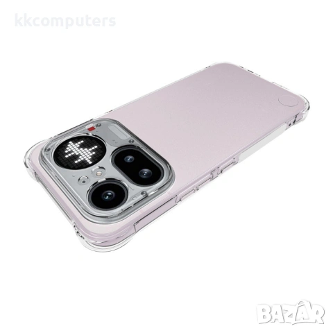 WANLONFENG TM Прозрачен Калъф за Nothing Phone (4a) Pro - 2.0mm TPU, Anti-yellowing, Подсилени ъгли, снимка 3 - Калъфи, кейсове - 53993904