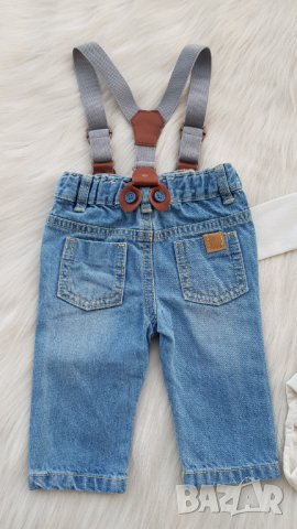 Боди риза H&M и дънки за бебе 0-3 месеца, снимка 9 - Комплекти за бебе - 42200986