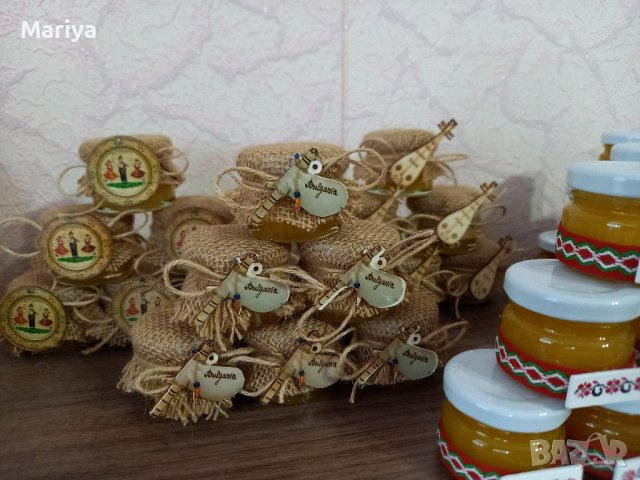 Бурканче с мед с фолклорни мотиви, снимка 4 - Подаръци за сватба - 37158539