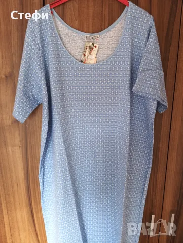 Дамска нощница къс ръкав макси размери до 6XL, снимка 5 - Нощници - 48832564