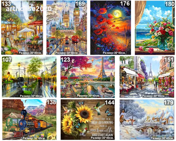 Диамантени гоблени за изработка 5D-пълен комплект,налично разнообразие, снимка 5 - Гоблени - 42919337