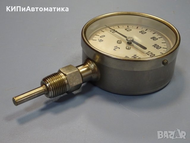 биметален термометър Wika thermometer ф100mm, -10/+150°C, L-30mm, снимка 4 - Резервни части за машини - 35180685