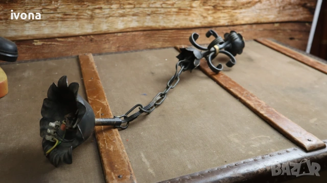 Стар полилей от ковано желязо!, снимка 5 - Полилеи - 54339898