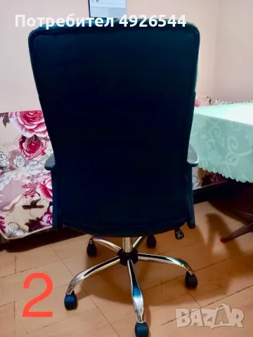 4 броя кожени офис столове, снимка 4 - Столове - 55827234
