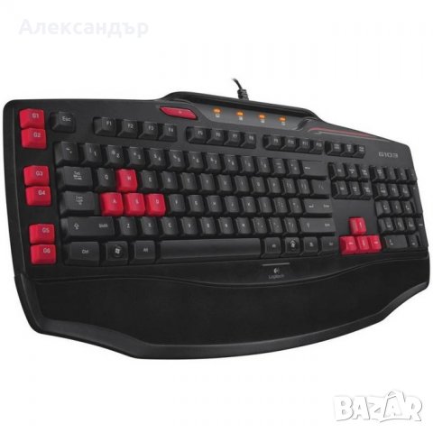 Клавиатура Logitech G103 (920-005206) Gaming Keyboard, черна, снимка 3 - Клавиатури и мишки - 37751311