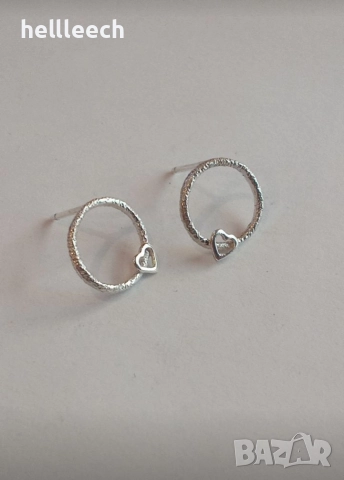 Сребърни обеци, снимка 2 - Обеци - 52772180