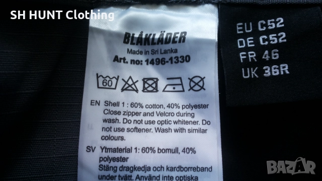 BLAKLADER 1496-1330 Service Work Trouser Размер 52 / L работен панталон W4-147, снимка 17 - Панталони - 51992041