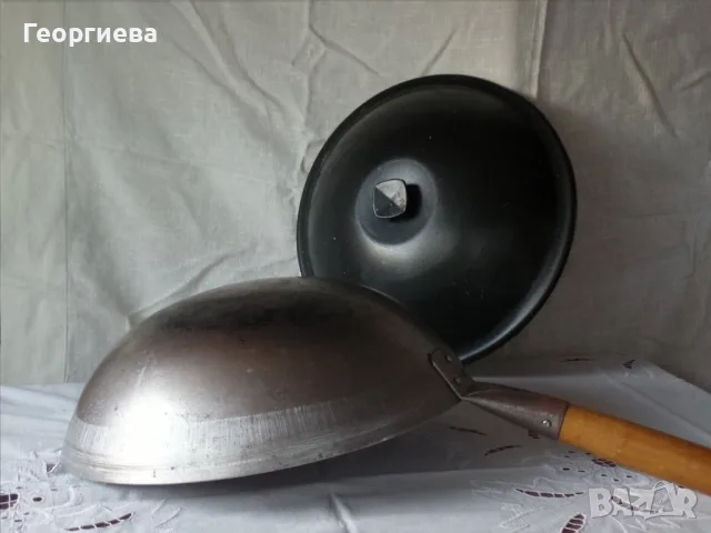 Уок тиган с капак, снимка 3 - Съдове за готвене - 56380340