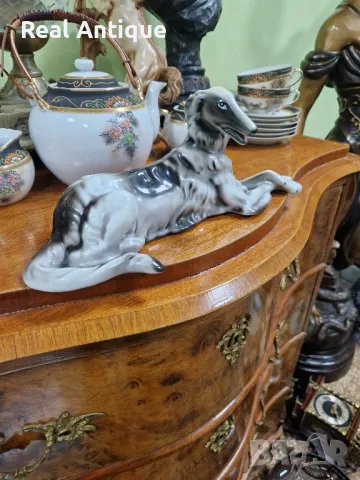 Уникална рядка антикварна колекционерска порцеланова полска фигура статуетка , снимка 4 - Статуетки - 49485942