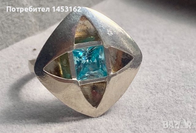 Сребърен руски пръстен , снимка 2 - Пръстени - 42099662