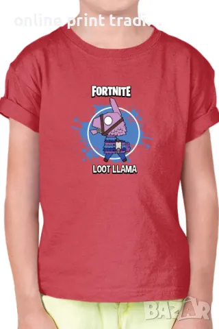 Детска тениска Фортнайт Fortnite Loot Lama Llama, снимка 5 - Детски тениски и потници - 48523323