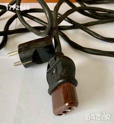Захранващ кабел съединителен шнур с ретро щекер, подарък ретро щепсел, снимка 2 - Други ценни предмети - 44313528