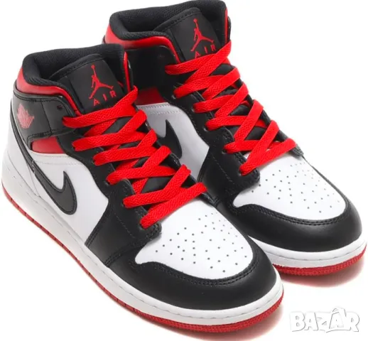  Nike Air Jordan 1 Retro Mid ‘Gym Red’номер 38 ,5, снимка 4 - Детски маратонки - 47766730