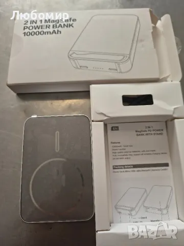 Mag-safe Wireless Power Bank 10000mah бързо зареждане Магнитна тънка USB C Powerbank 22,5W

, снимка 9 - Външни батерии - 49881743