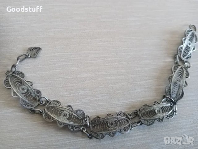 Гривна филигран, етно, сачан, стар накит 

, снимка 2 - Други ценни предмети - 48003970