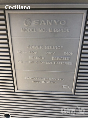 SANYO M-9940K-SILVER-Оригинален японски радиокасетофон., снимка 9 - Радиокасетофони, транзистори - 55929273