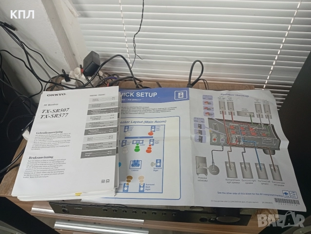 7.1 канален ресивър ONKYO TX-SR 577, снимка 8 - Ресийвъри, усилватели, смесителни пултове - 52770995