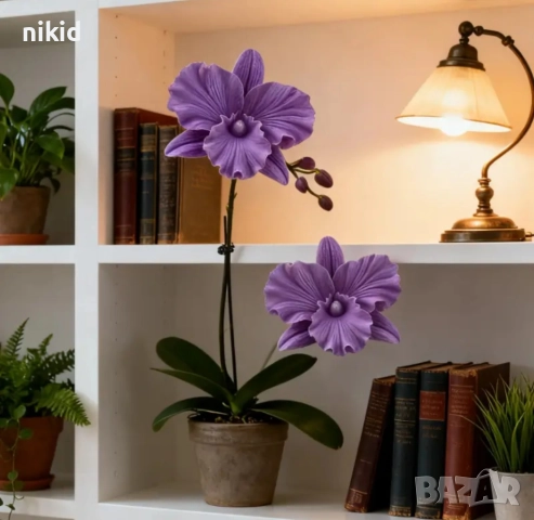 3D Орхидея цвете силиконов молд форма фондан гипс свещ смола украса шоколад, снимка 5 - Форми - 52765396