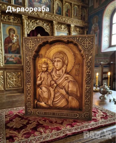 Икони дърворезба, снимка 2 - Икони - 56125494