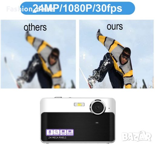 Нова Компактна Vlogging мини цифрова камера джобна за фотография , снимка 2 - Фотоапарати - 33984230