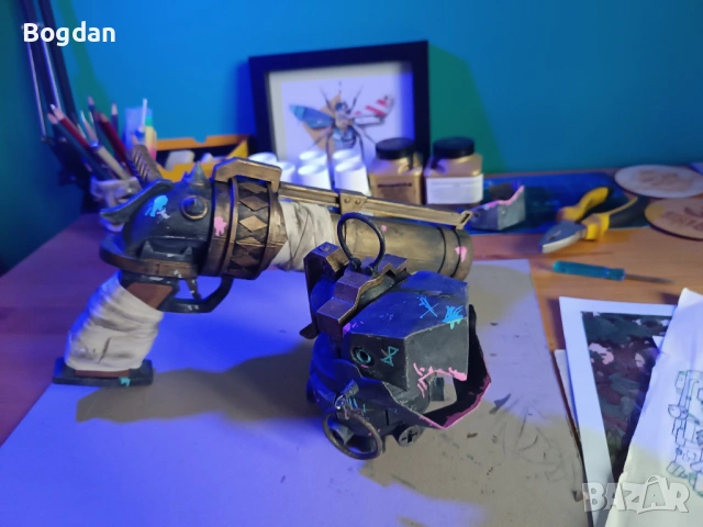 Arcane Jinx Cosplay Props Комплект Джинкс косплей елементи, снимка 8 - Колекции - 54124580