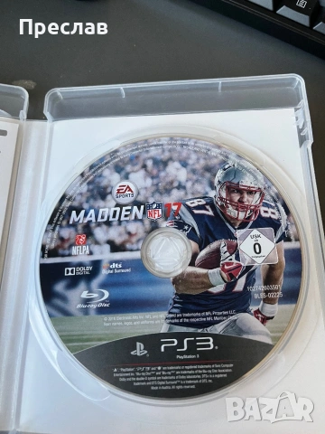 Игра за PlayStation 3 - Madden 17., снимка 3 - Игри за PlayStation - 54332040