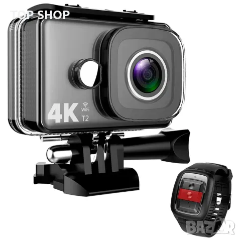 TEC.BEAN T2 WiFi 14MP Ultra HD водоустойчива 4K екшън камера