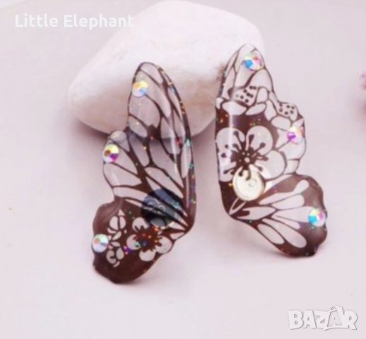 New trend обеци пеперудени крила,колекция"Butterflies"/нови