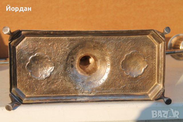 Сребърни свещници 2360 грама , снимка 17 - Антикварни и старинни предмети - 39675140