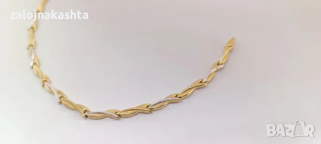 Нова Златна гривна-3,27гр/14кр, снимка 3 - Гривни - 50192604