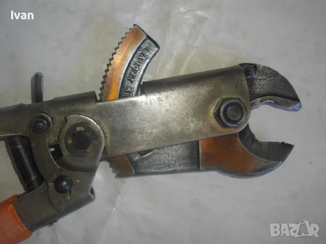 Тресчотъчна НОЖИЦА КЛЕЩИ ЗА РЯЗАНЕ НА СНОП КАБЕЛ до 30 мм Старо Немско Качество Масивна BAUDAT 330мм, снимка 3 - Клещи - 47459596