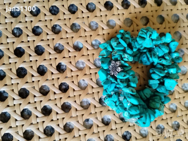 Великолепни колие и гривна, естествен тюркоаз , снимка 5 - Колиета, медальони, синджири - 50632905