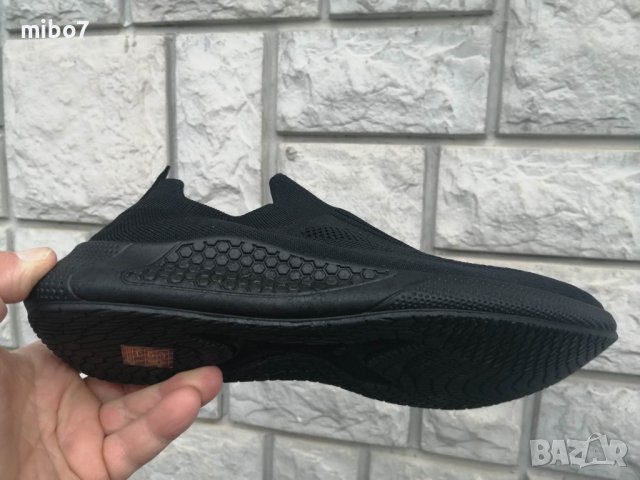 Маратонки дишащи от ластична материя в черно. Без връзки. Код : М226, снимка 5 - Маратонки - 40326723