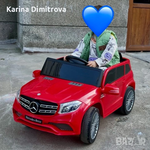 Детски акумулаторен червен джип Mercedes