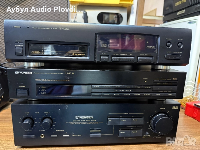 Pioneer Сет A-33 Усилвател/CD чейнджър PD-M426/F-447 Радио дек, снимка 5 - Аудиосистеми - 52349944