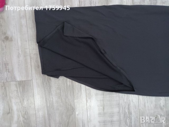 Дълга черна рокля по тялото, снимка 3 - Рокли - 40000466