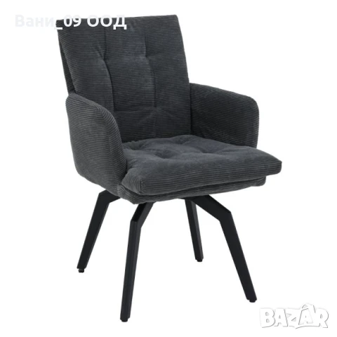 Луксозен въртящ се трапезен стол, снимка 2 - Столове - 50705762