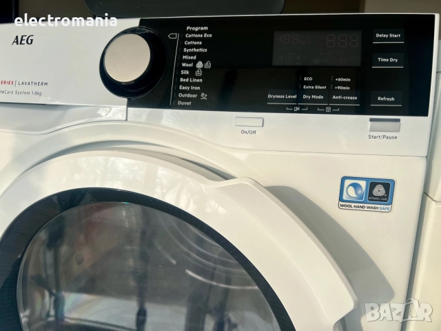 сушилня с термопомпа AEG Lavatherm 8000 Series T8DEG841E 8кг, снимка 4 - Сушилни - 52678515