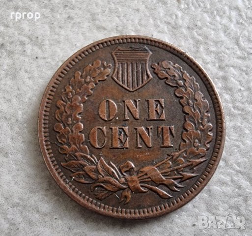 Монета. САЩ.  1 цент . 1905 година. Спукана матрица. В отлично състояние., снимка 7 - Нумизматика и бонистика - 40449160